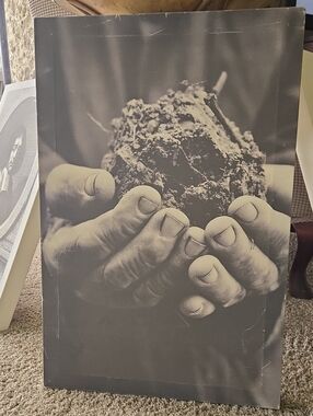 Brunelli Cuconelli Store Artwork: Sepia Hands Holding Earth Art Print